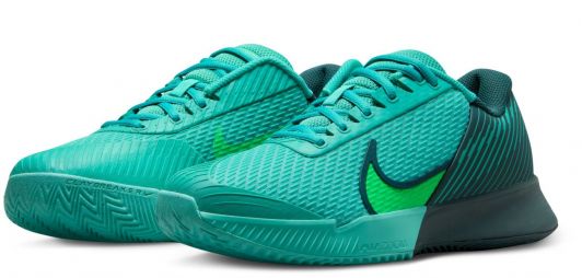Тенісні кросівки чоловічі Nike Zoom Vapor Pro 2 Грунт washed teal/green strike/deep jungle Тенісні кросівки чоловічі Nike Zoom Vapor Pro 2 Грунт washed teal/green strike/deep jungle