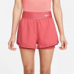 Теннисные шорты женские Nike Court Advantage Short adobe/white