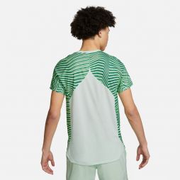 Теннисная футболка мужская Nike Slam Tennis Top barely green/black
