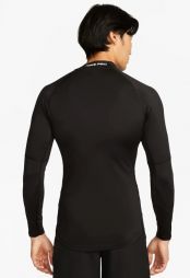Термофутболка чоловіча Nike Pro Mock-Neck Long-Sleeve Top black/white Термофутболка чоловіча Nike Pro Mock-Neck Long-Sleeve Top black/white