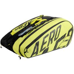 Тенісна сумка Babolat Pure Aero x12 2021 black/yelllow Тенісна сумка Babolat Pure Aero x12 2021 black/yelllow
