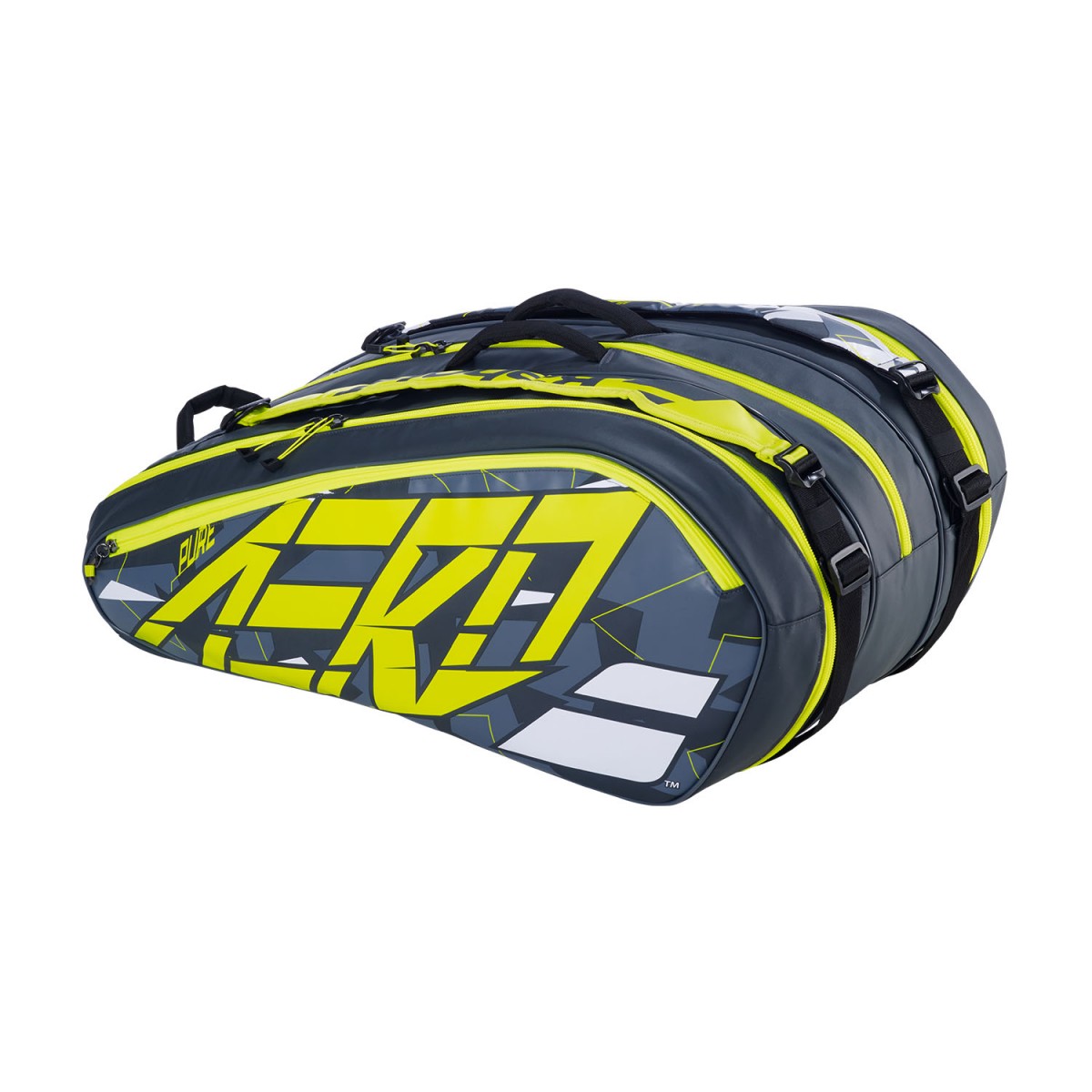 Теннисная сумка Babolat Pure Aero x12 grey/yellow/white