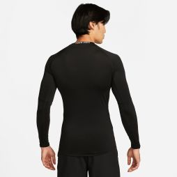 Термофутболка мужская Nike Pro Tight Long-Sleeve Top black/white