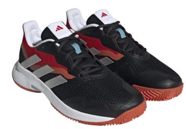 Тенісні кросівки чоловічі Adidas CourtJam Control ГРУНТ core black/cloud white/better scarlet Тенісні кросівки чоловічі Adidas CourtJam Control ГРУНТ core black/cloud white/better scarlet