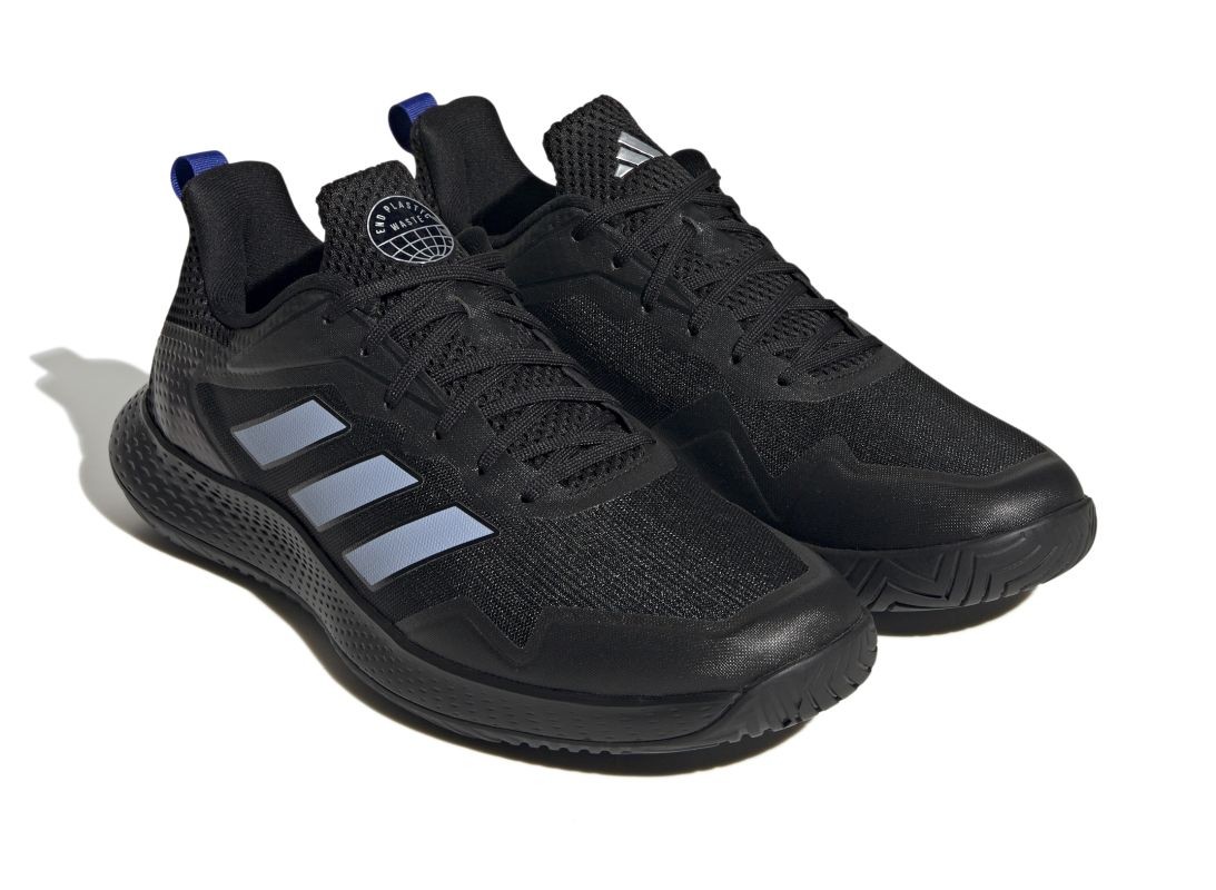 Теннисные кроссовки мужские Adidas Defiant Speed core black/blue dawn/lucid fuchsia