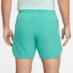 Теннисные шорты мужские Nike Court Advantage Short 7in washed teal/lime blast/white