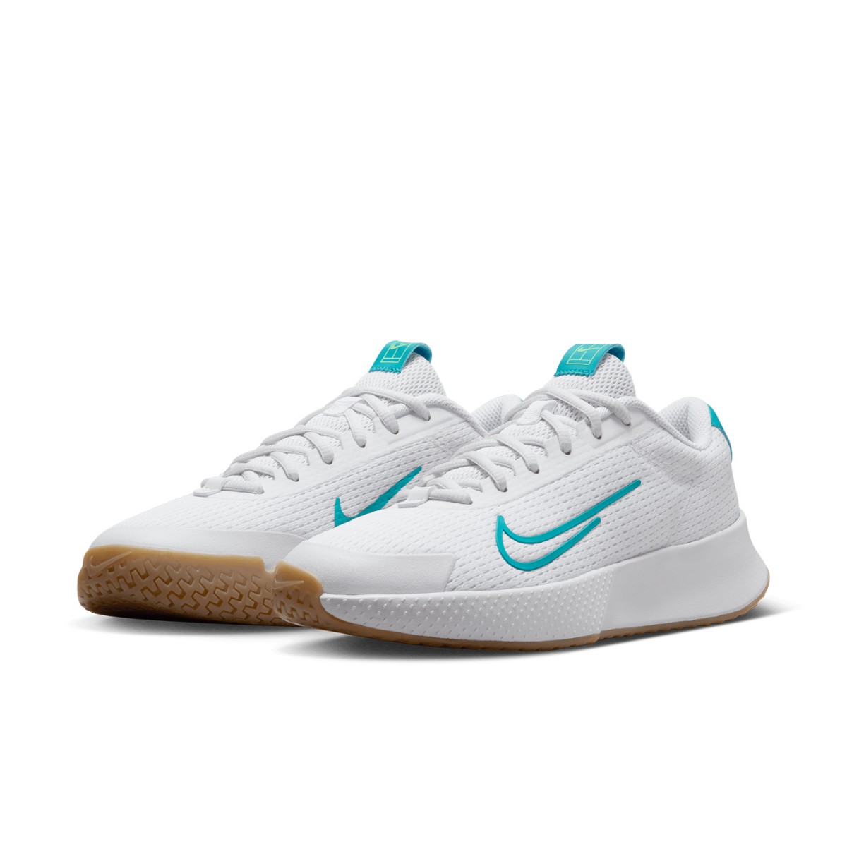 Тенісні кросівки жіночі Nike Vapor Lite 2 white/lime blast/gum light brown/teal nebula