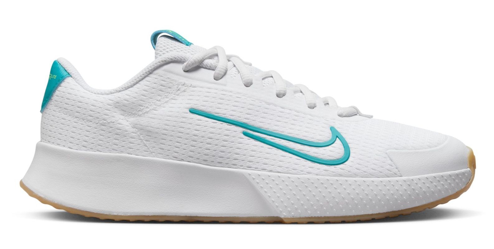 Тенісні кросівки жіночі Nike Vapor Lite 2 white/lime blast/gum light brown/teal nebula
