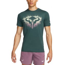 Теннисная футболка мужская Nike Rafa Tennis T-Shirt deep jungle