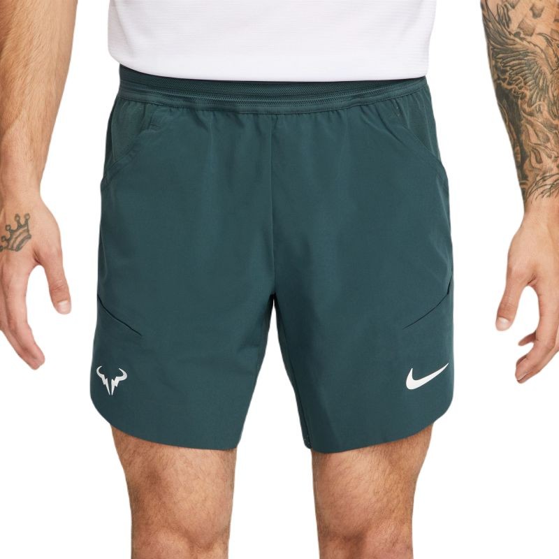 Тенісні шорти чоловічі Nike Rafa Short deep jungle/lime ice/white