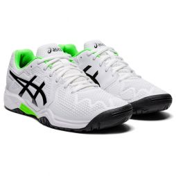 Детские теннисные кроссовки Asics Gel-Resolution 8 GS white/green gecko Детские теннисные кроссовки Asics Gel-Resolution 8 GS white/green gecko