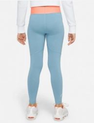Легінси дитячі Nike Air Essential Leggings worn blue/washed coral/white Легінси дитячі Nike Air Essential Leggings worn blue/washed coral/white
