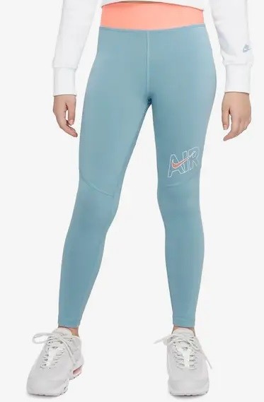 Легинсы детские Nike Air Essential Leggings worn blue/washed coral/white