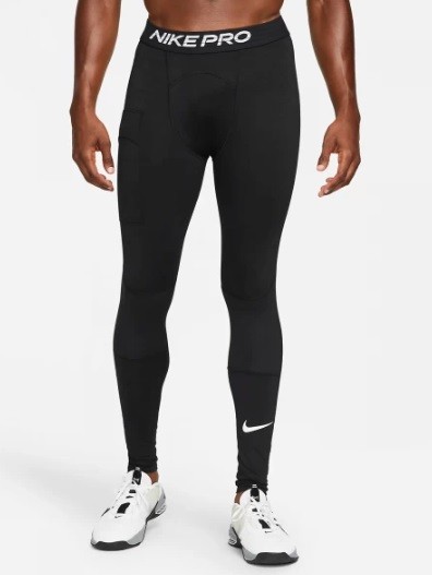 Термоштани Nike Pro Warm Tight black/white