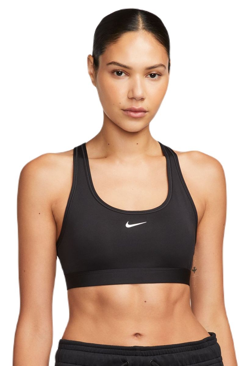 Топ женский Nike Swoosh Light Support Non-Padded Sports Bra black/white
