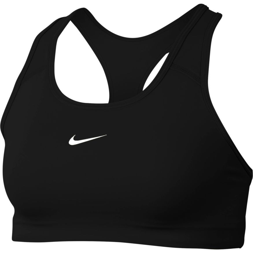 Топ женский Nike Swoosh Bra Pad black/white/black