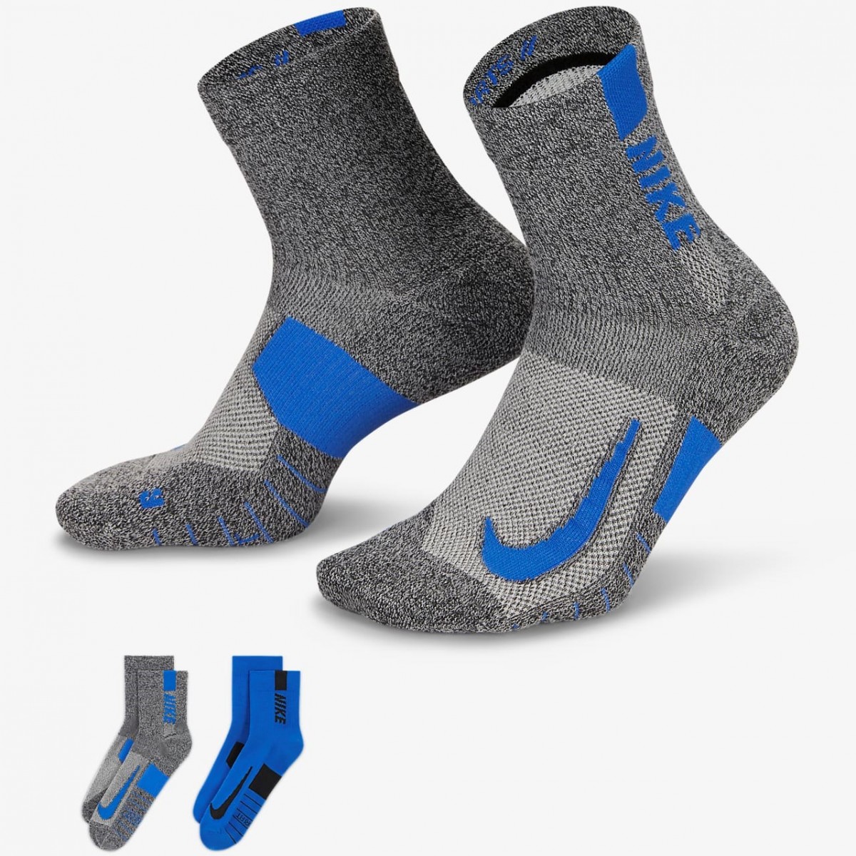 Носки Nike Multiplier Ankle 2PR 2 пары grey/blue