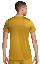 Теннисная футболка мужская Nike Advantage Crew Top bronzine/washed teal/white Теннисная футболка мужская Nike Advantage Crew Top bronzine/washed teal/white