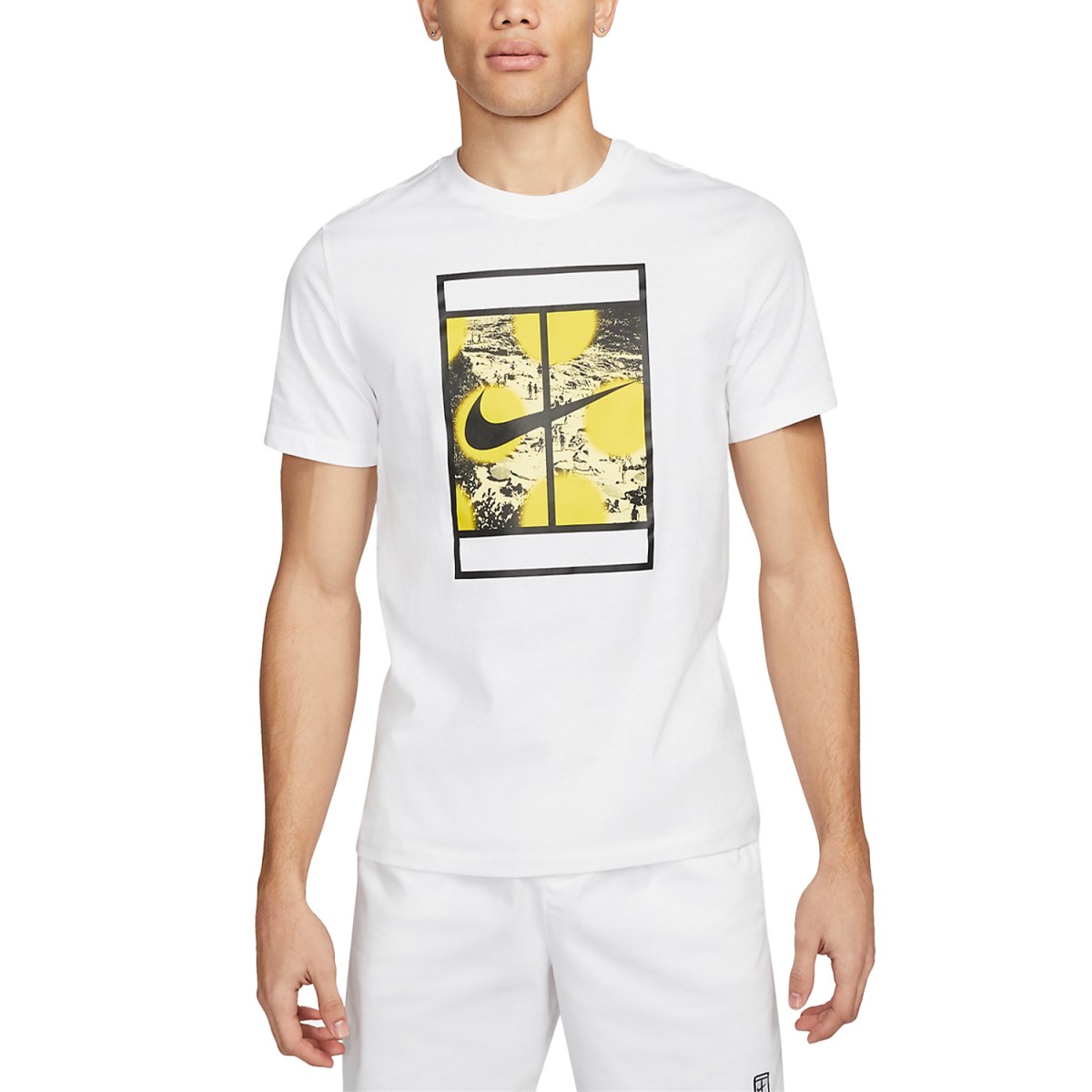 Тенісна футболка чоловіча Nike Court Tennis T-Shirt white