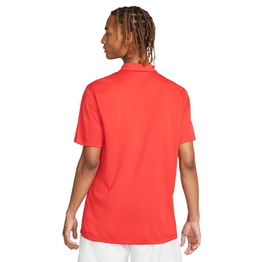 Тенісна футболка чоловіча Nike Court Solid Polo university red/white