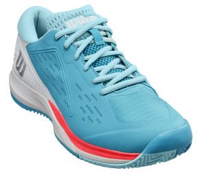 Тенісні кросівки жіночі Wilson Rush Pro Ace Грунт scuba blue/white/fiery coral Тенісні кросівки жіночі Wilson Rush Pro Ace Грунт scuba blue/white/fiery coral