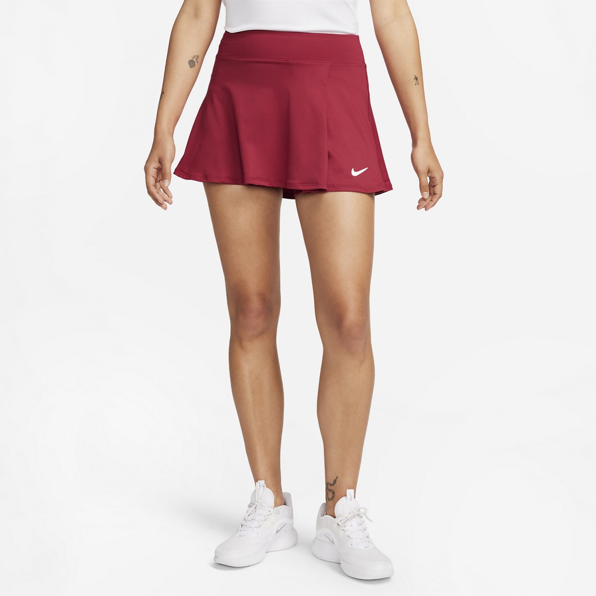 Теннисная юбка женская Nike Flouncy Skirt noble red/white