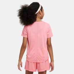 Тенісна футболка дитяча Nike One Short Sleeve Top GX coral chalk/sea coral Тенісна футболка дитяча Nike One Short Sleeve Top GX coral chalk/sea coral