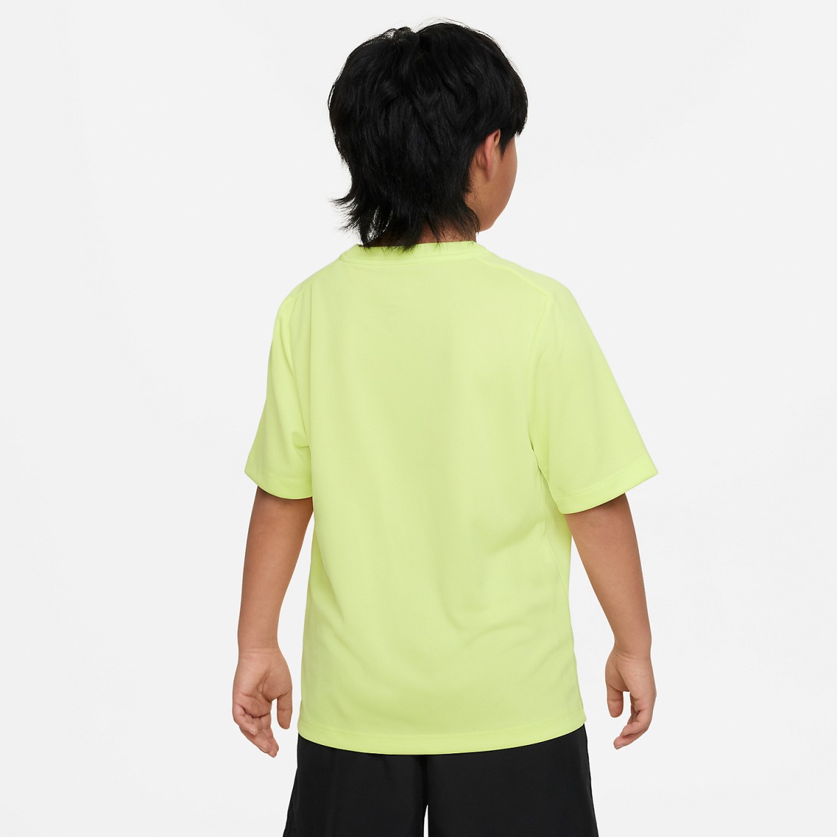 Теннисная футболка детская Nike Multi Graphic T-Shirt light lemon twist/white