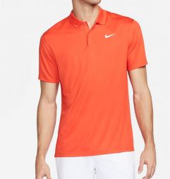 Тенісна футболка чоловіча Nike Core Pique Polo picante red/white Тенісна футболка чоловіча Nike Core Pique Polo picante red/white