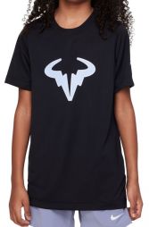 Тенісна футболка дитяча Nike Rafa T-Shirt black/cobalt bliss Тенісна футболка дитяча Nike Rafa T-Shirt black/cobalt bliss