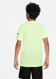 Тенісна футболка дитяча Nike Rafa T-Shirt barely volt/black Тенісна футболка дитяча Nike Rafa T-Shirt barely volt/black