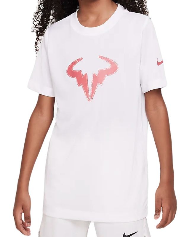 Теннисная футболка детская Nike Rafa T-Shirt white/adobe