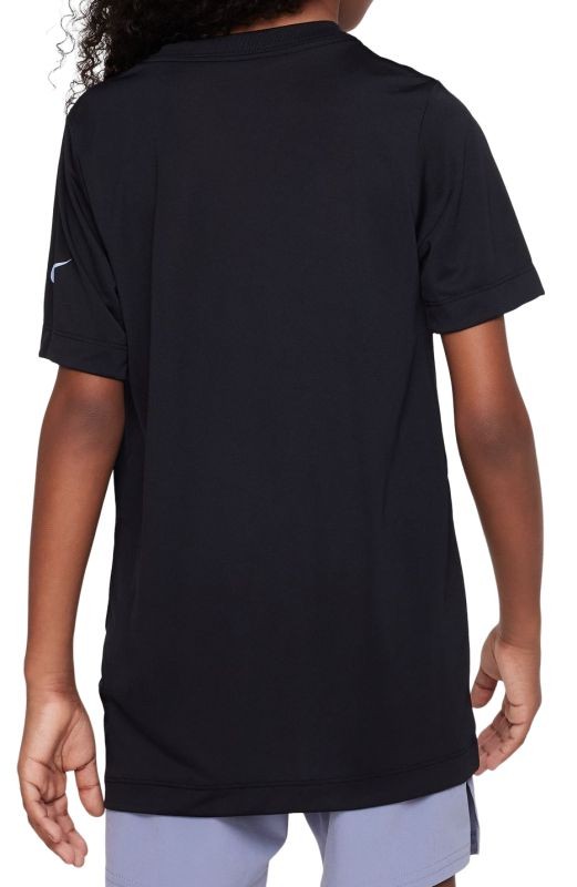 Теннисная футболка детская Nike Rafa T-Shirt black/cobalt bliss