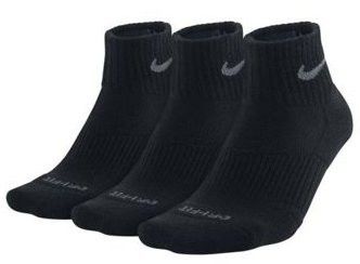 Nike Dri-Fit Cotton Cushioned Quarter 3-pack/black Nike Dri-Fit Cotton Cushioned Quarter 3-pack/black