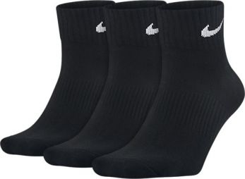 Nike Performance Cotton Lightweight Quarter 3-pack/black Nike Performance Cotton Lightweight Quarter 3-pack/black