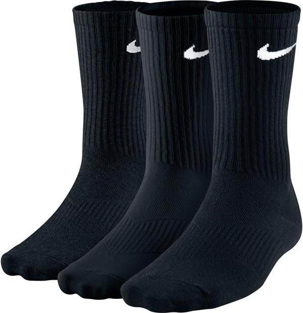 Nike Performance Cotton Lightweight Crew Socks 3-pack/black