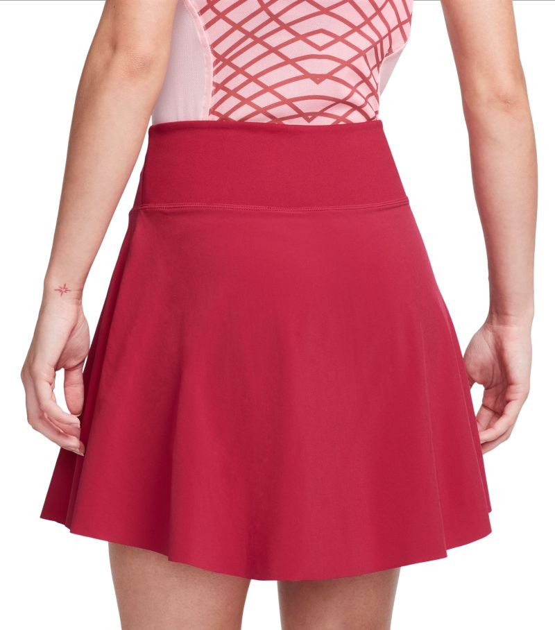 Тенісна спідничка жіноча Nike Court Advantage Club Skirt noble red/black