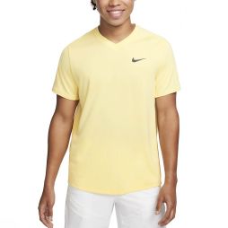 Тенісна футболка чоловіча Nike Court Victory Crew soft yellow/topaz gold/black Тенісна футболка чоловіча Nike Court Victory Crew soft yellow/topaz gold/black