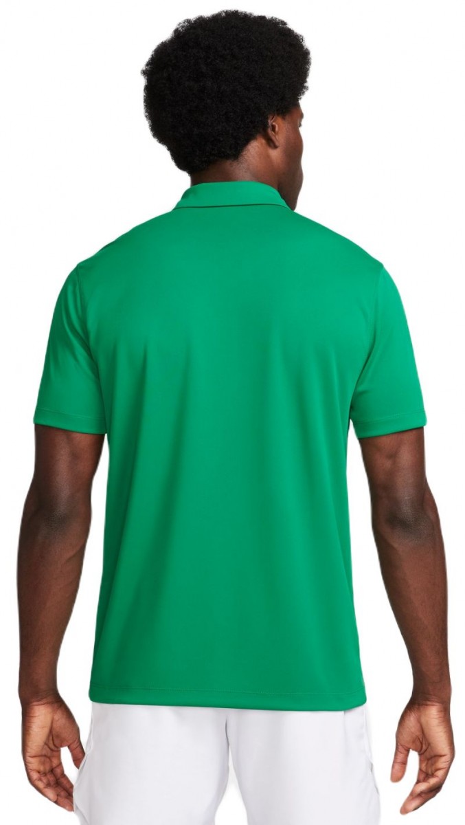 Теннисная футболка мужская Nike Court Solid Polo malachite/white