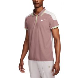 Теннисная футболка мужская Nike Court Slam ADV Tennis Polo smokey mauve/platinum violet/white