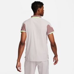 Теннисная футболка мужская Nike Court Slam ADV Tennis Polo smokey mauve/platinum violet/white