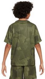 Тенісна футболка дитяча Nike Print Top cargo khaki/white Тенісна футболка дитяча Nike Print Top cargo khaki/white