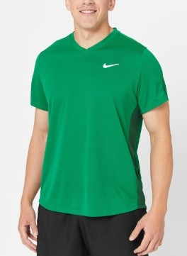 Тенісна футболка чоловіча Nike Court Victory Crew malachite/gorge green/white
