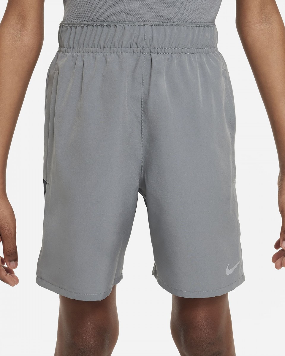 Теннисные шорты детские Nike Challenger Short smoke grey/black