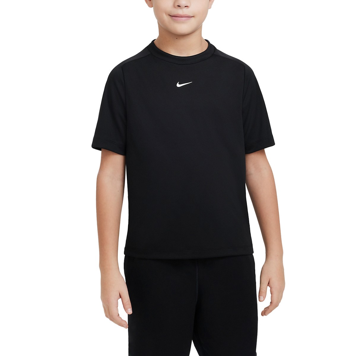Теннисная футболка детская Nike Multi T-Shirt Boy black/white