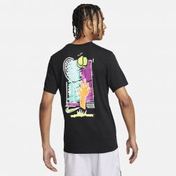Теннисная футболка мужская Nike Court Open T-Shirt black