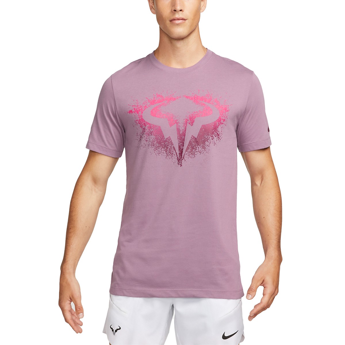 Теннисная футболка мужская Nike Rafa Tennis T-Shirt violet dust