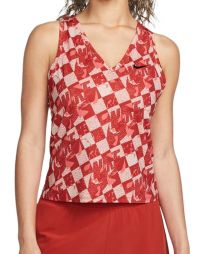 Тенісна майка жіноча Nike Court Victory Tank cinnabar/black Тенісна майка жіноча Nike Court Victory Tank cinnabar/black