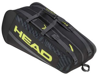 Теннисная сумка Head Base Racquet Bag M black/neon yellow Теннисная сумка Head Base Racquet Bag M black/neon yellow