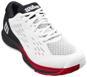Теннисные кроссовки мужские Wilson Rush Pro Ace white/black/poppy red Теннисные кроссовки мужские Wilson Rush Pro Ace white/black/poppy red
